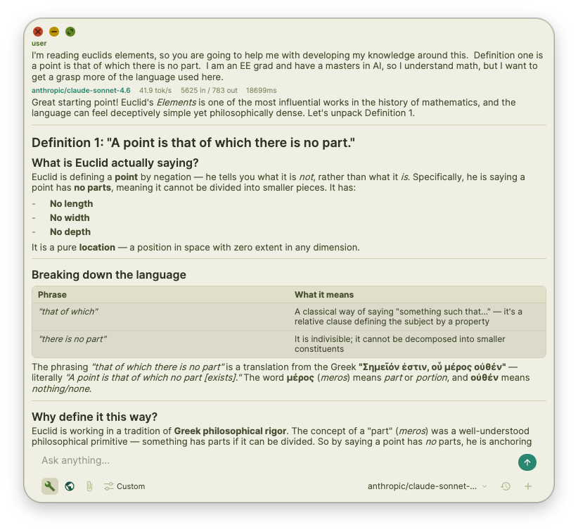 VaultRAG in the Apothecary theme, minimal mode
